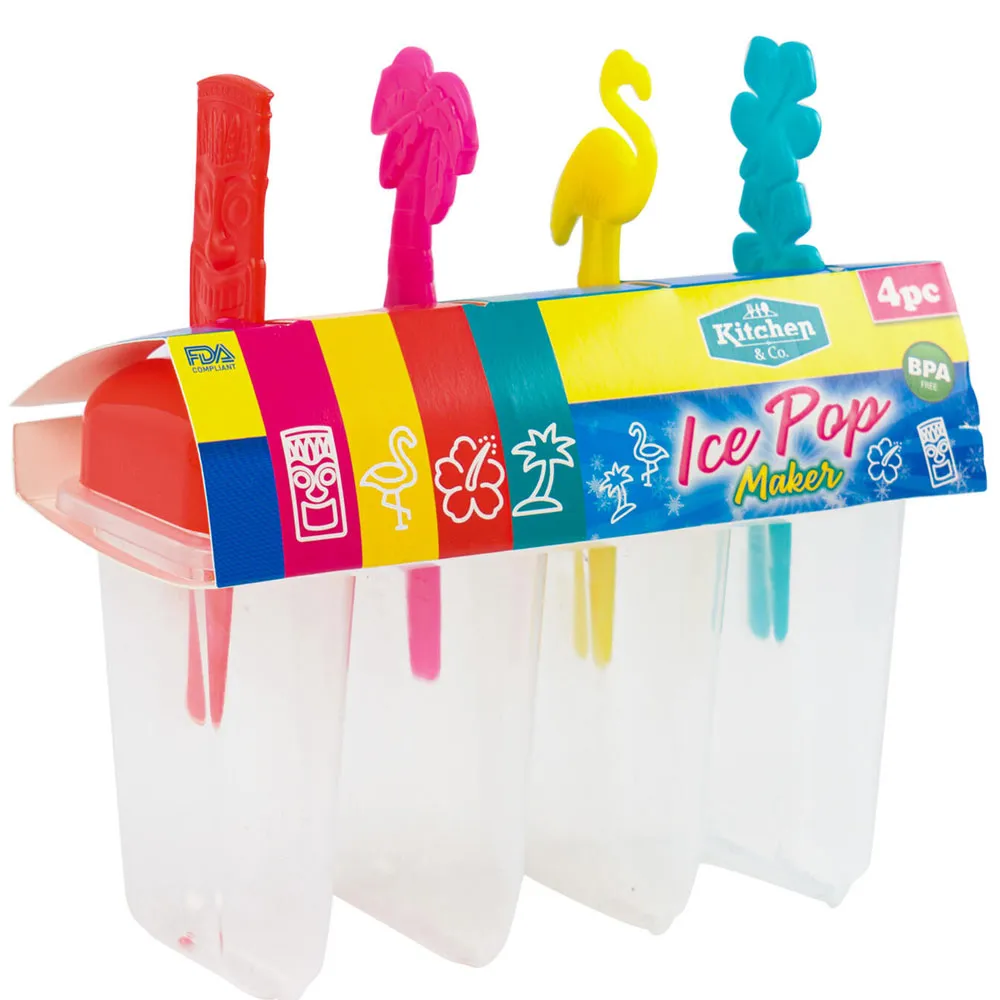3 Pk 12pc Ice Pops Maker Freezer Popsicle Molds DIY Frozen Yogurt Treat Icecream