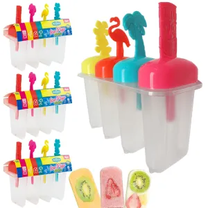 3 Pk 12pc Ice Pops Maker Freezer Popsicle Molds DIY Frozen Yogurt Treat Icecream