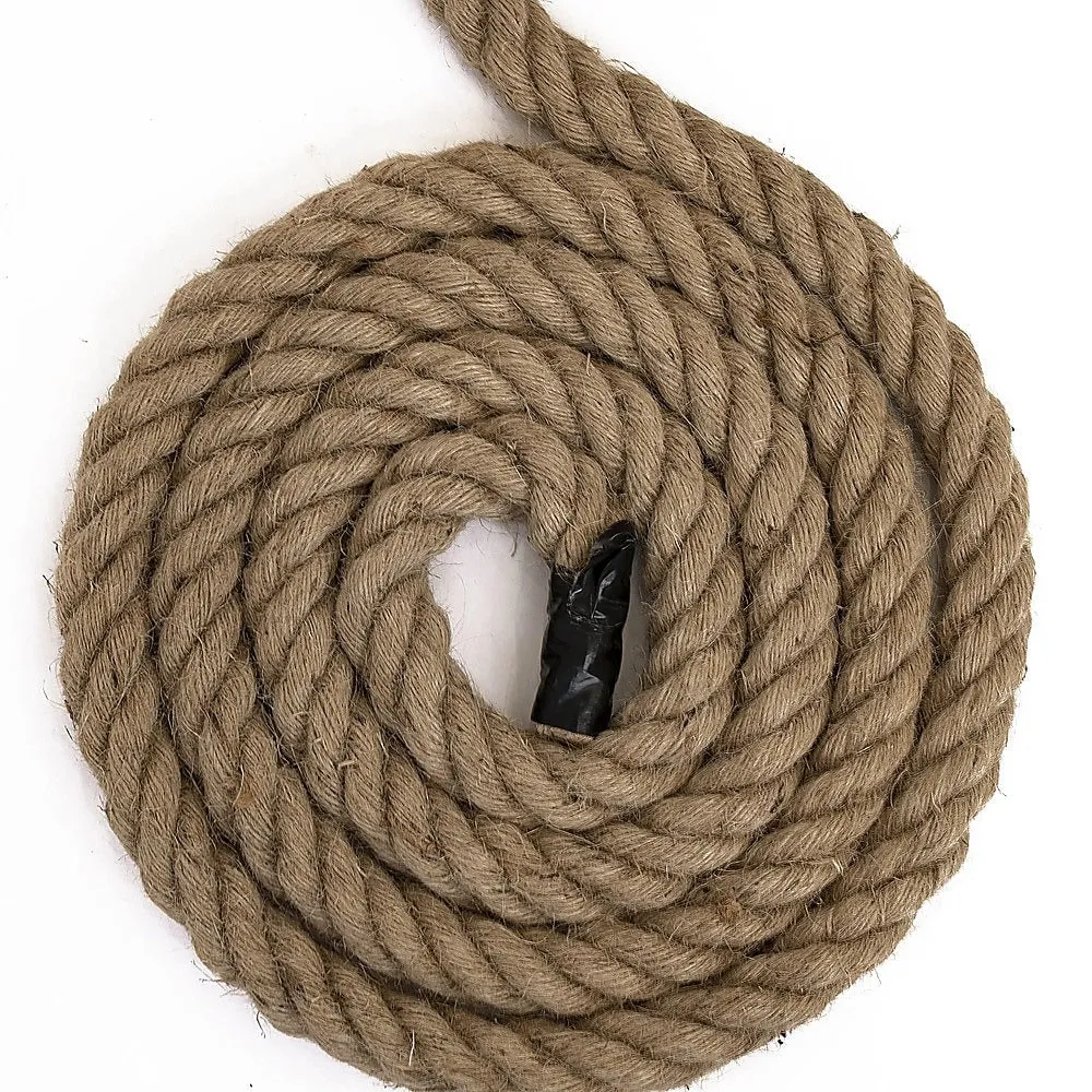 35m 100% Natural Jute Rope Twisted Decking Cord | Garden | Boating | Sash | Camping | 32mm