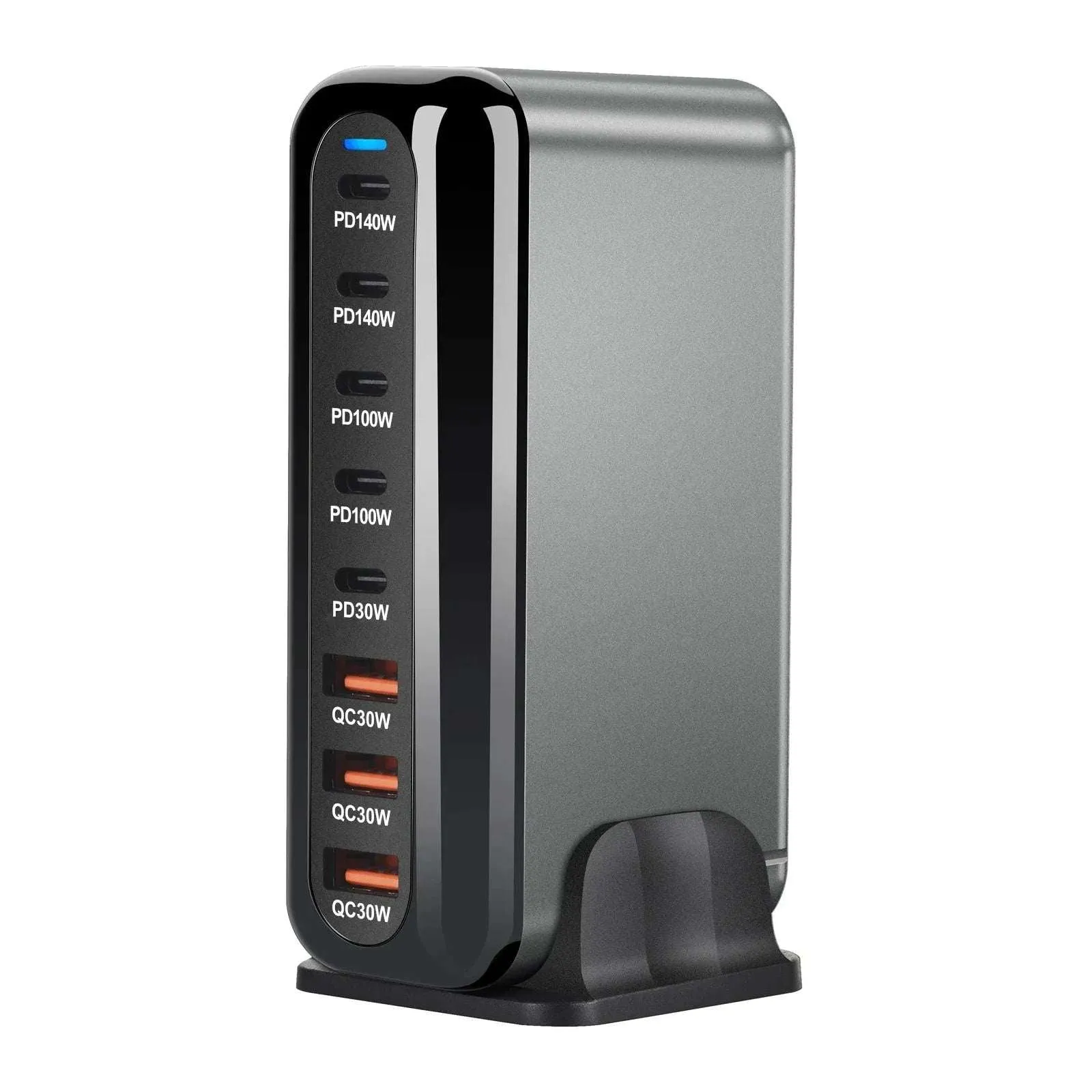 600W & 500W GaN USB-C Charging Hub  8-in-1 Fast Charger, 140W Output, Multi-Port Adapter