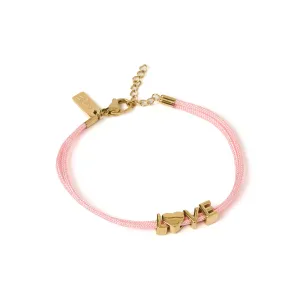 Alphabet String Bracelet - Rose
