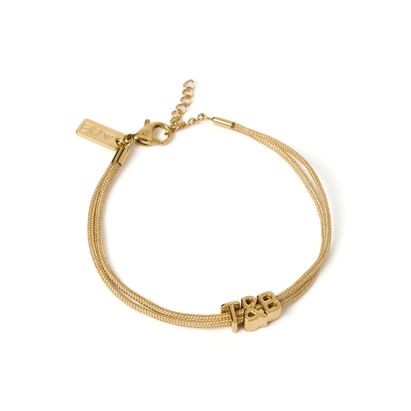 Alphabet String Bracelet - Sand