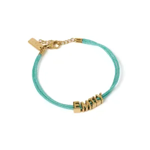 Alphabet String Bracelet - Sky
