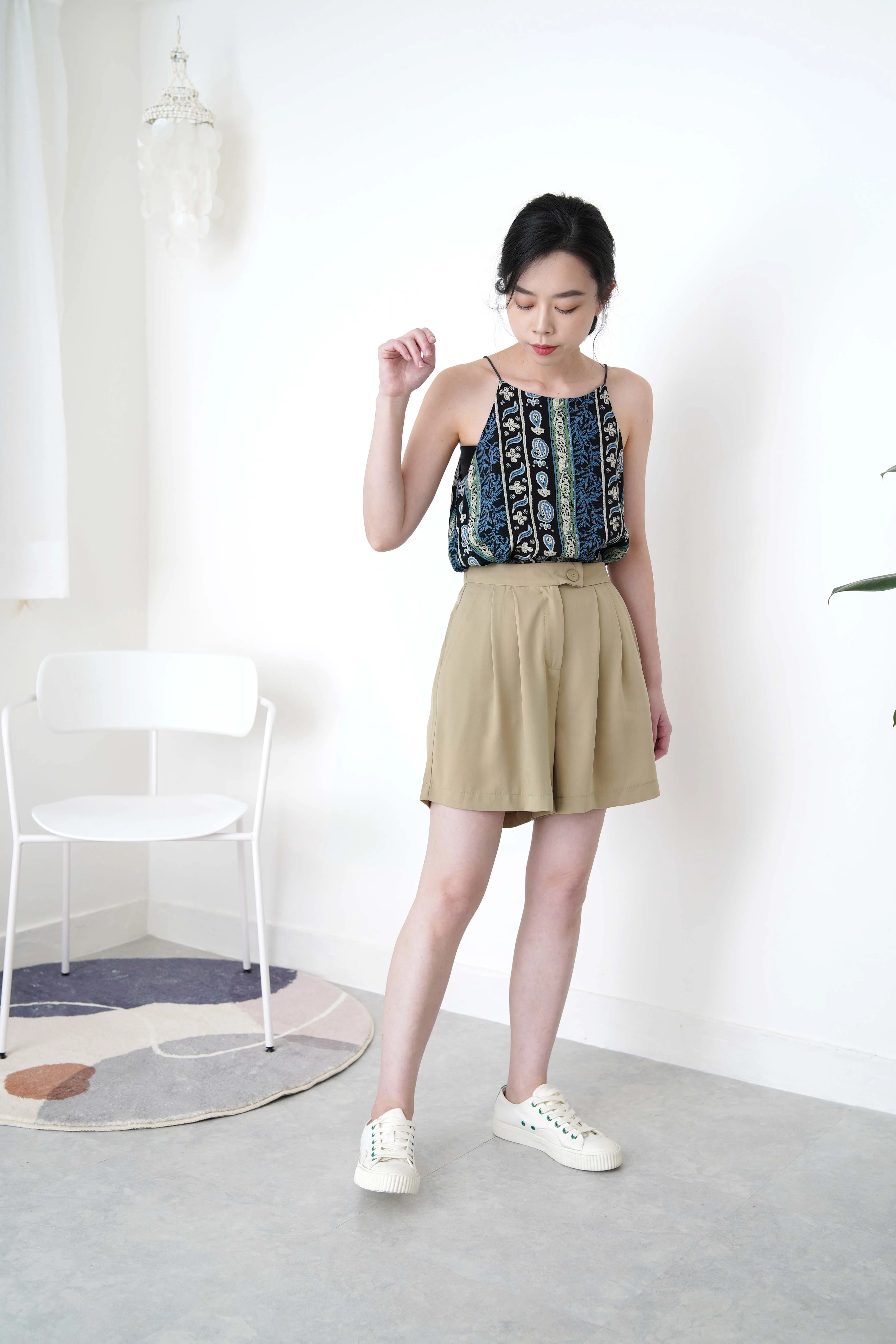 Blue nation pattern cami