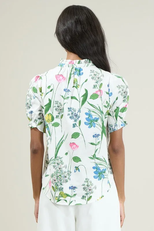 Clove Garden | Floral Puff Sleeve Top