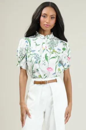 Clove Garden | Floral Puff Sleeve Top
