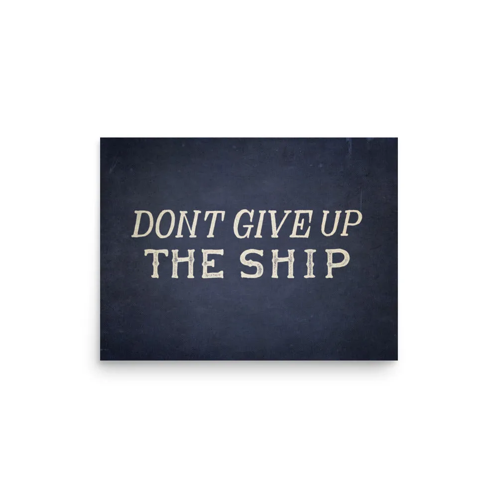 Don't Give Up The Ship Commodore Perry Print