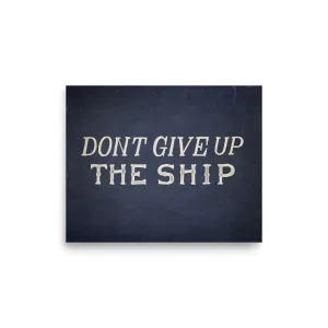 Don't Give Up The Ship Commodore Perry Print