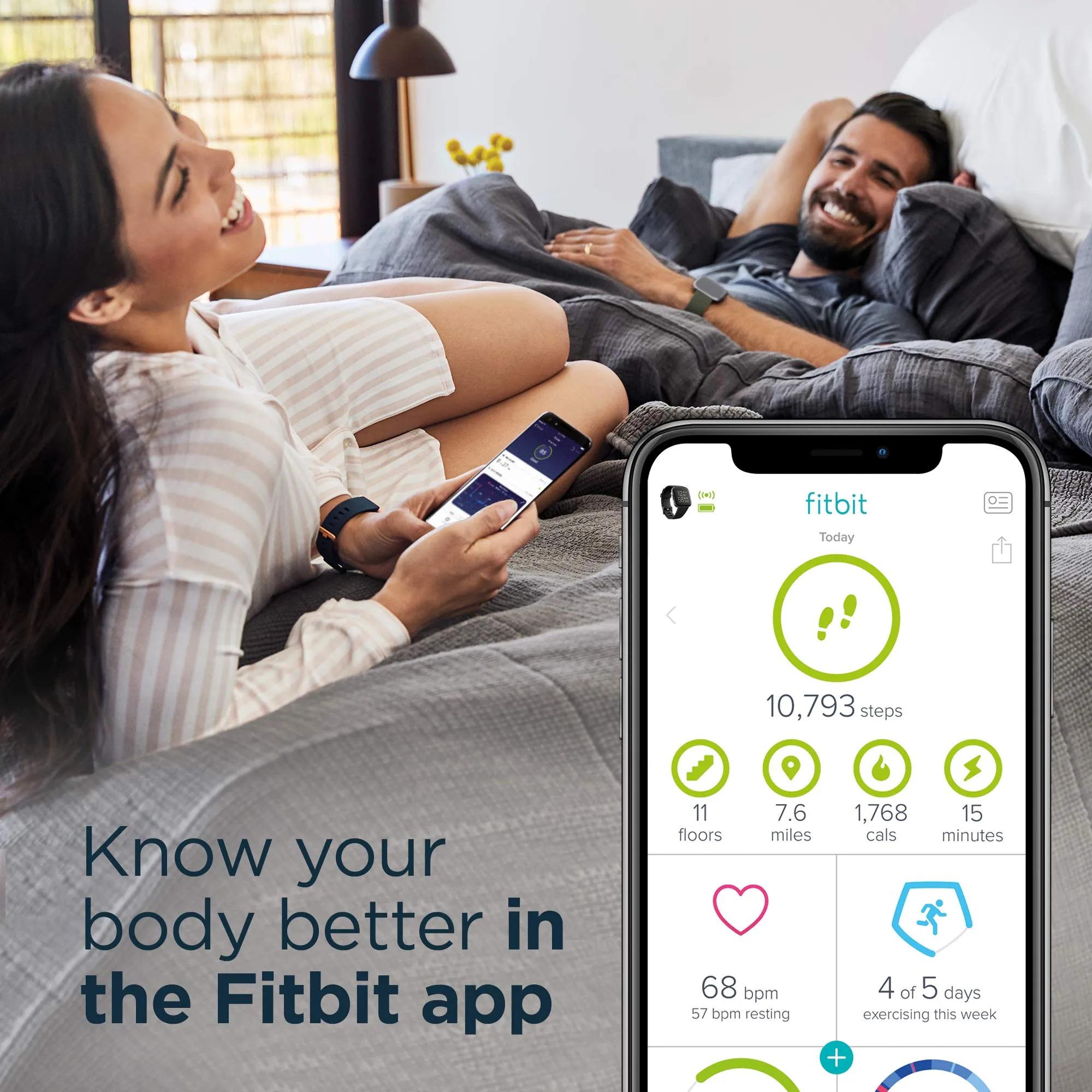 Fitbit Versa 2, Special Edition, Health & Fitness Smartwatch with Voice Control, Sleep Score & Music, SE Navy & Pink Woven