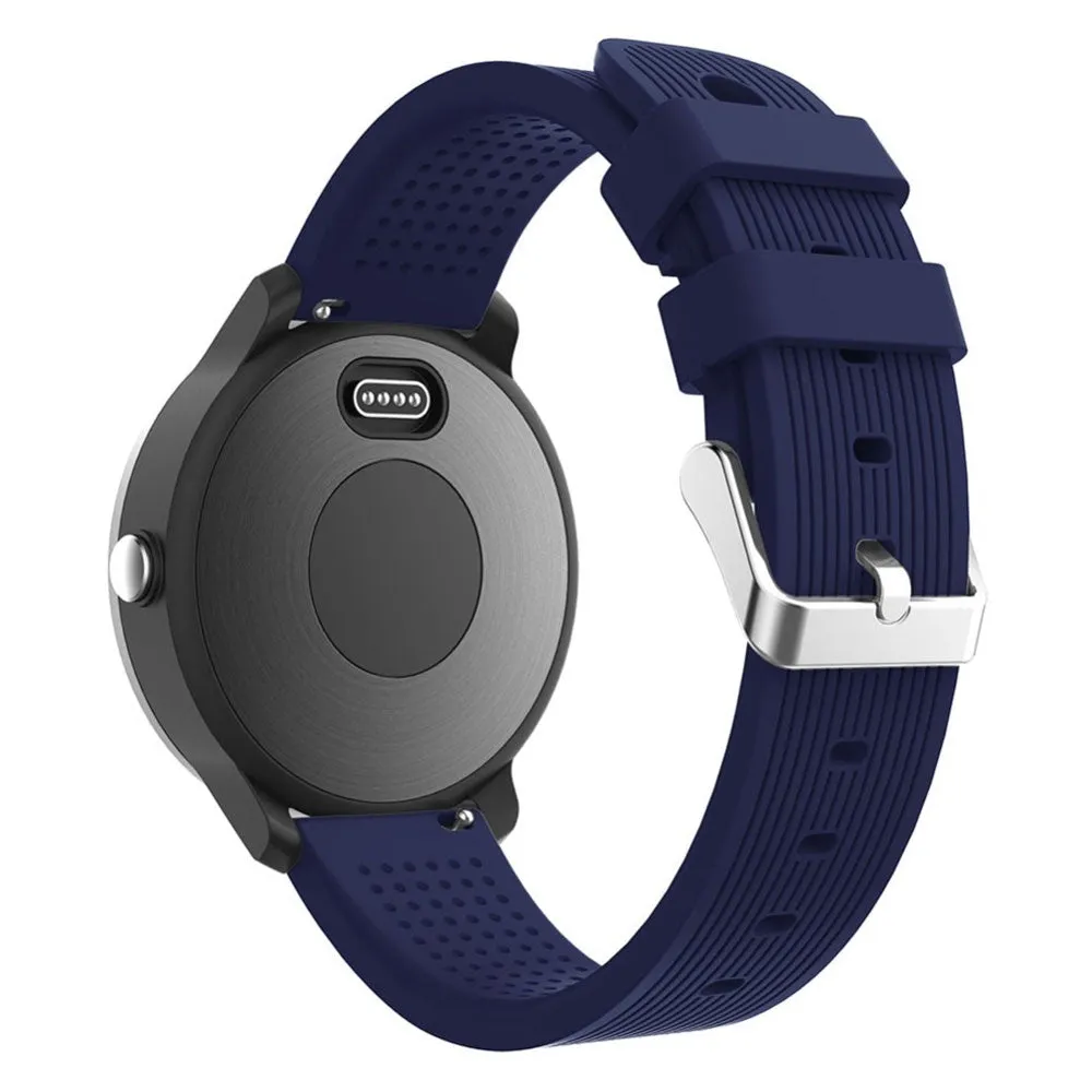 Garmin replacement grip sport armband made of silicone with 20mm lug width (wrist circumference: 173-213mm) - Dark blue