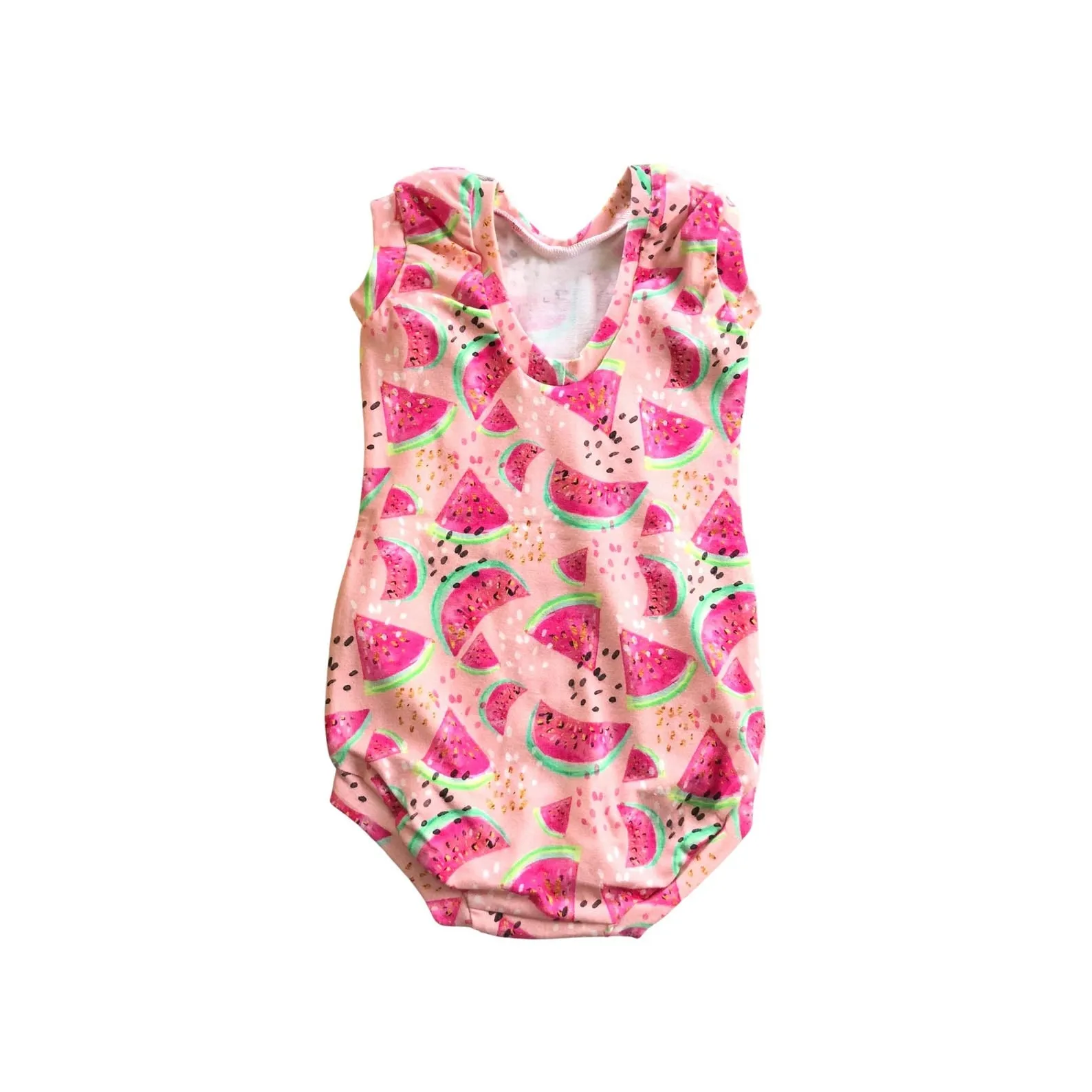 Girls Pink Watermelon Leotard