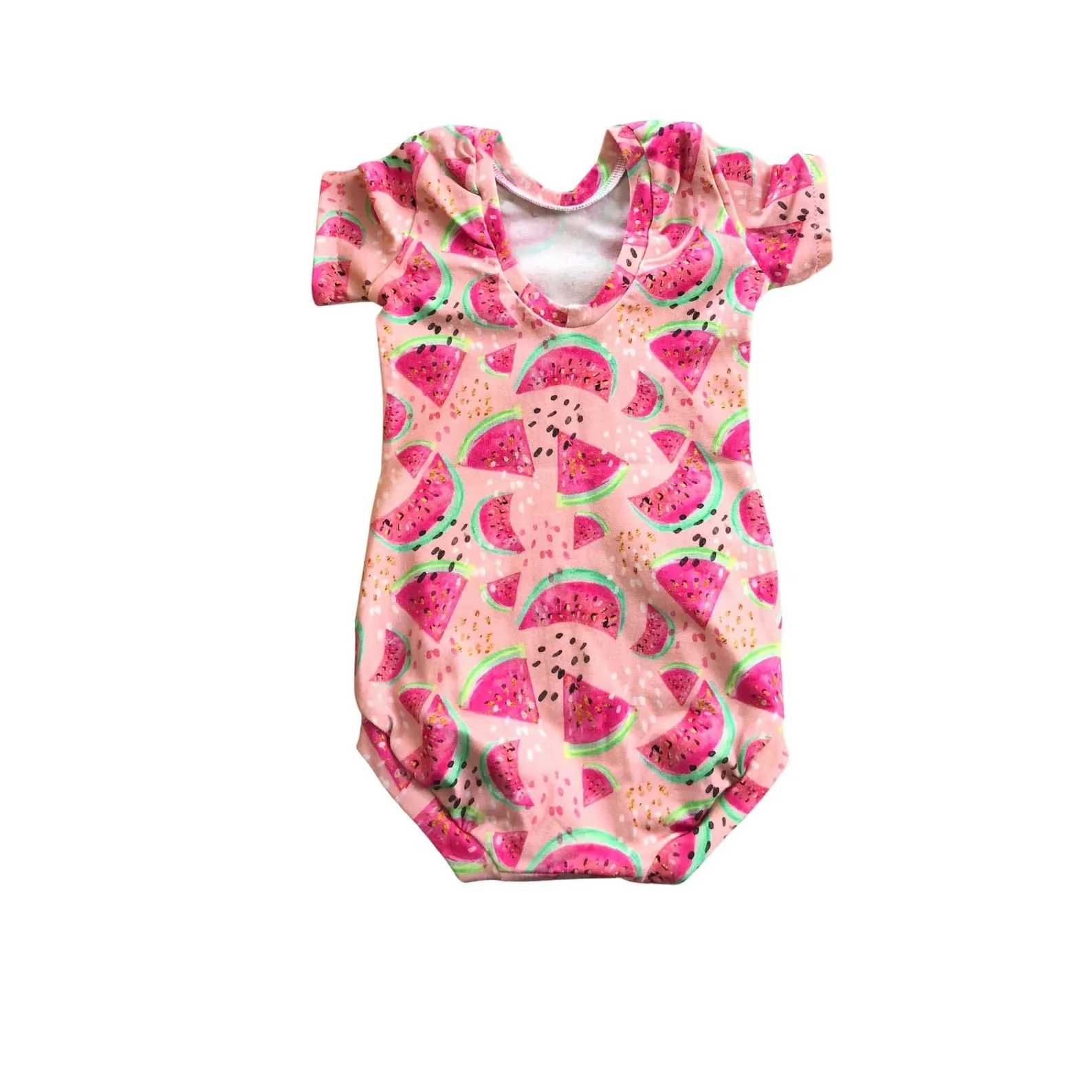 Girls Pink Watermelon Leotard