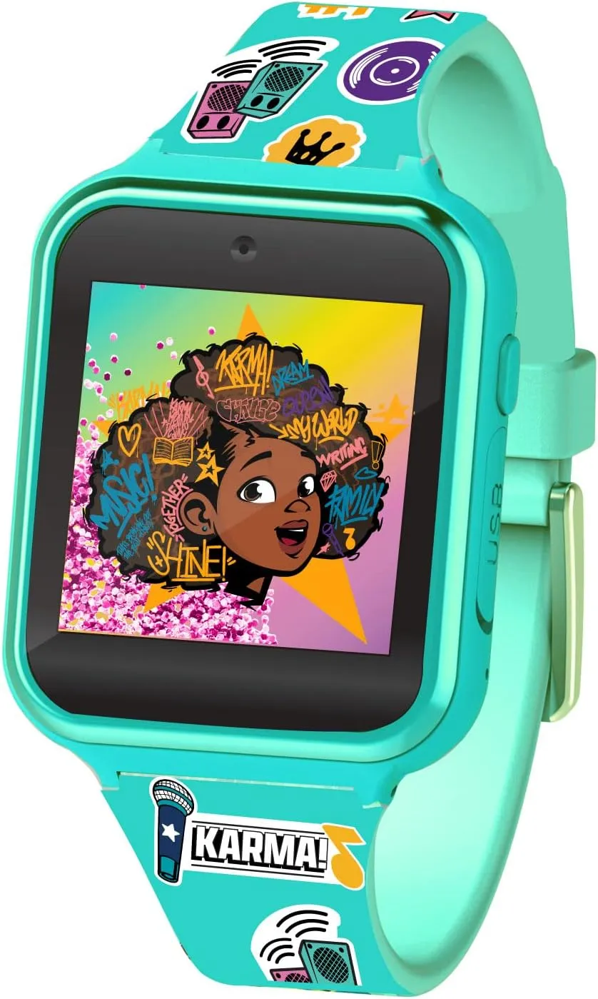 Karmas World Kids Smartwatch  Interactive Touchscreen with Games, Camera, Step Tracker & Voice Recorder  10 Watch Faces & Wallpapers  Adjustable Fit for Wrist Sizes 5.5"-8"