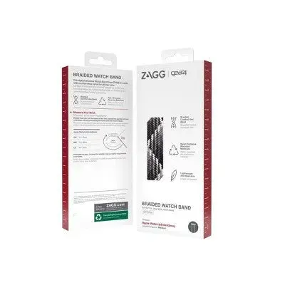 Open Box - ZAGG Gear4 Braided Apple Watch Band 45/44/42mm FG MD - Storm