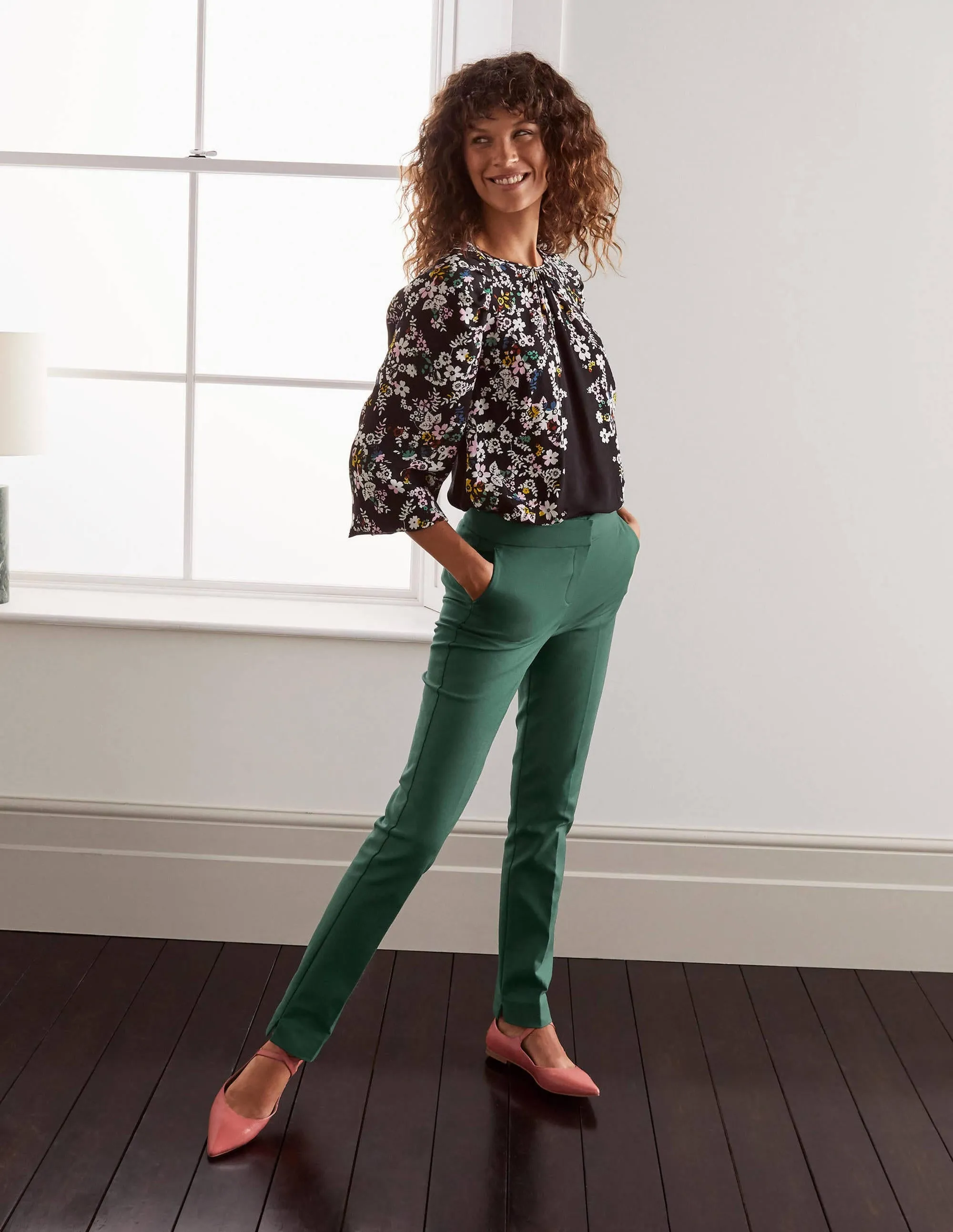 Richmond Trouser-Palm Leaf