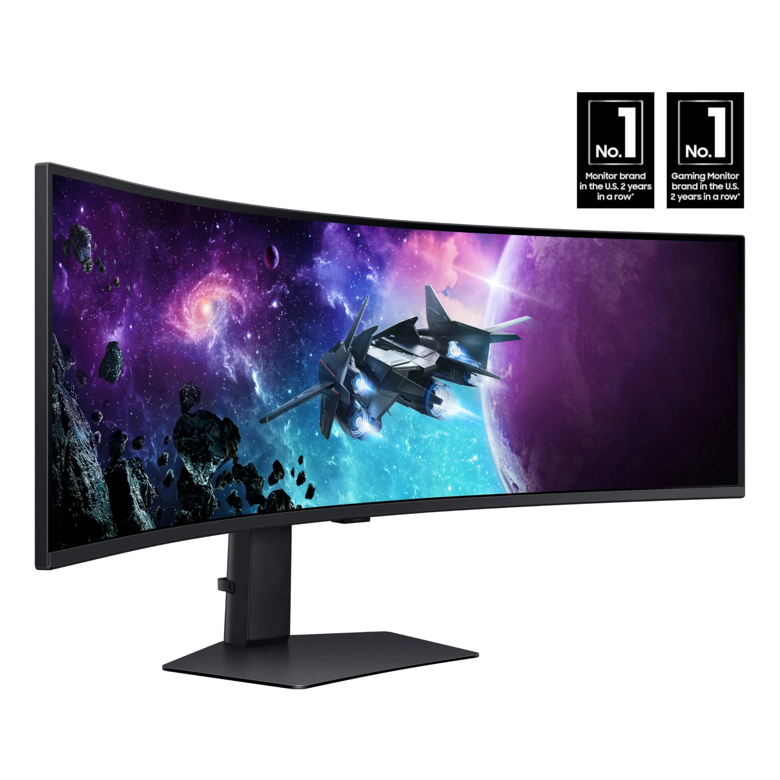 SAMSUNG 49" Odyssey G9 (G95C) Series DQHD 1000R Curved Gaming Monitor, 240Hz, 1ms(GtG), DisplayHDR 1000, AMD FreeSync Premium Pro, Eye Saver Mode, Auto Source Switch , LS49CG950ENXZA, 2024