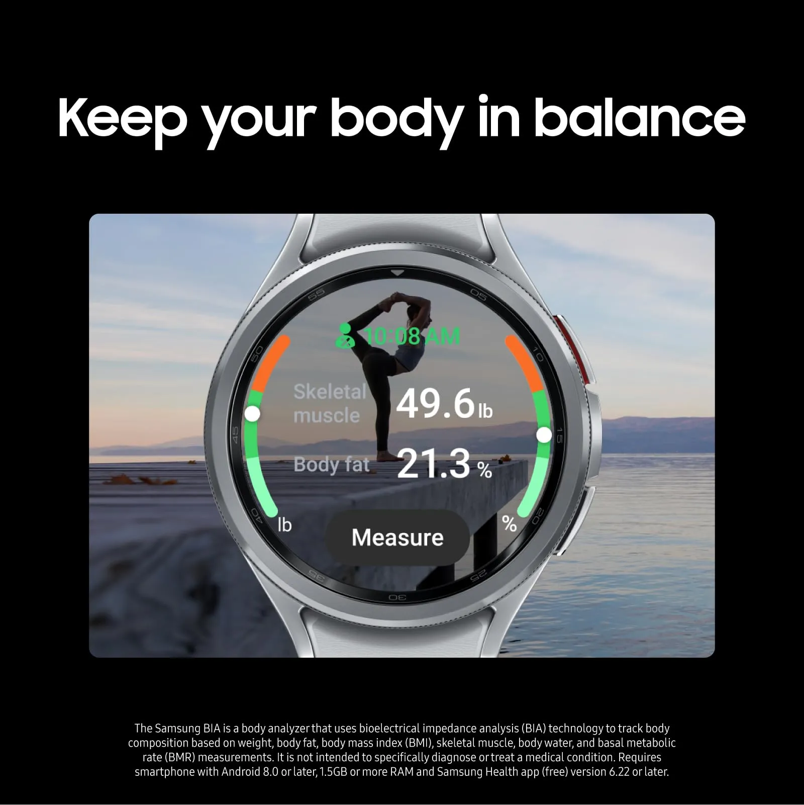 Samsung Galaxy Watch 6 Classic 47mm Bluetooth Smartwatch, Rotating Bezel, Fitness Tracker, Personalized HR Zones, Advanced Sleep Coaching, Heart Monitor, BIA Sensor, Health Insights, US Version Silver
