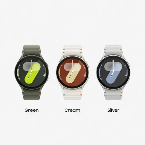 SAMSUNG Galaxy Watch 7 Bespoke Edition 44mm Bluetooth AI Smartwatch w/Energy Score, Wellness Tips, Heart Rate, Sleep, Fitness, Dark Gray Sport Band, Green, US Version, 1Yr Manufacturer Warranty