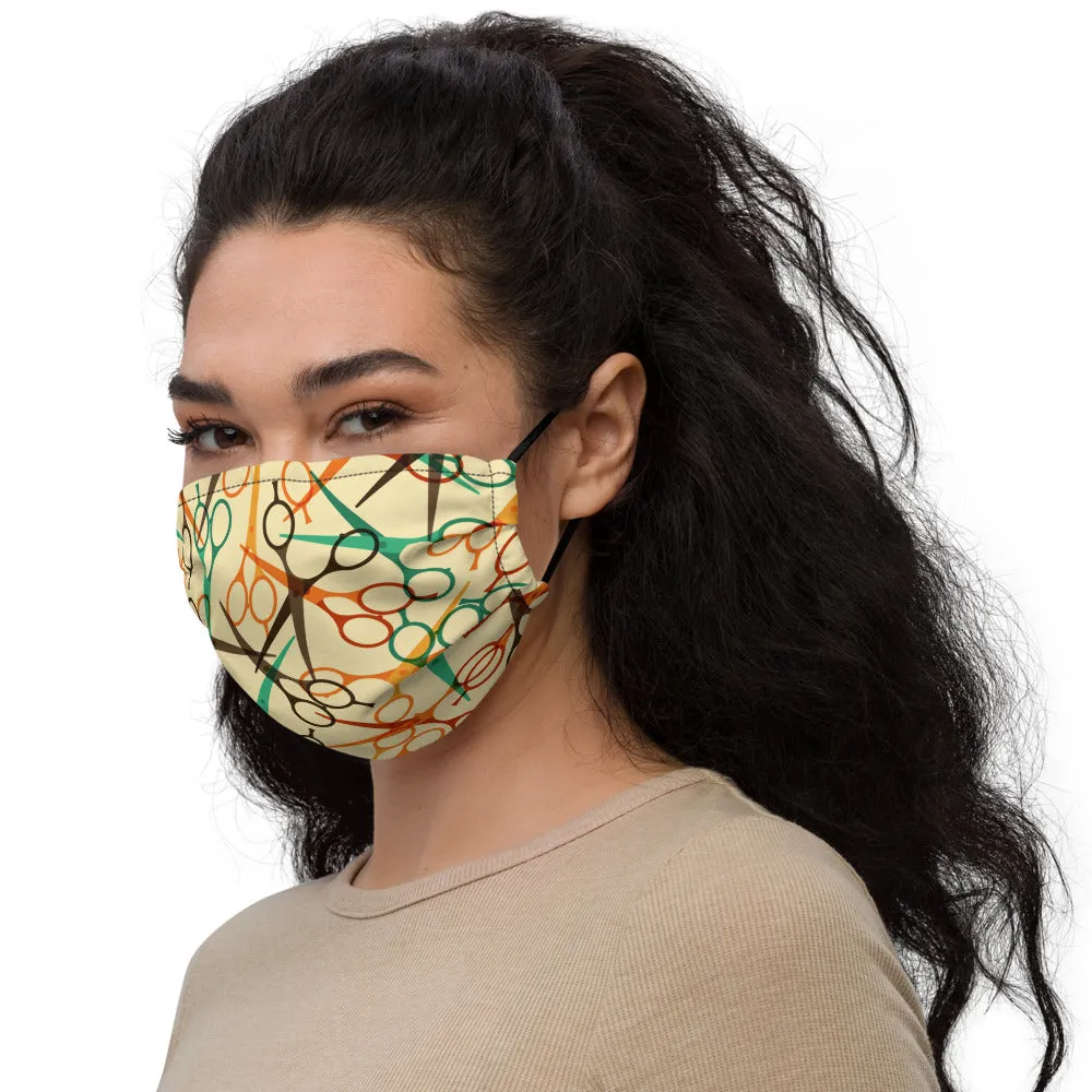 Scissors Premium Face Mask