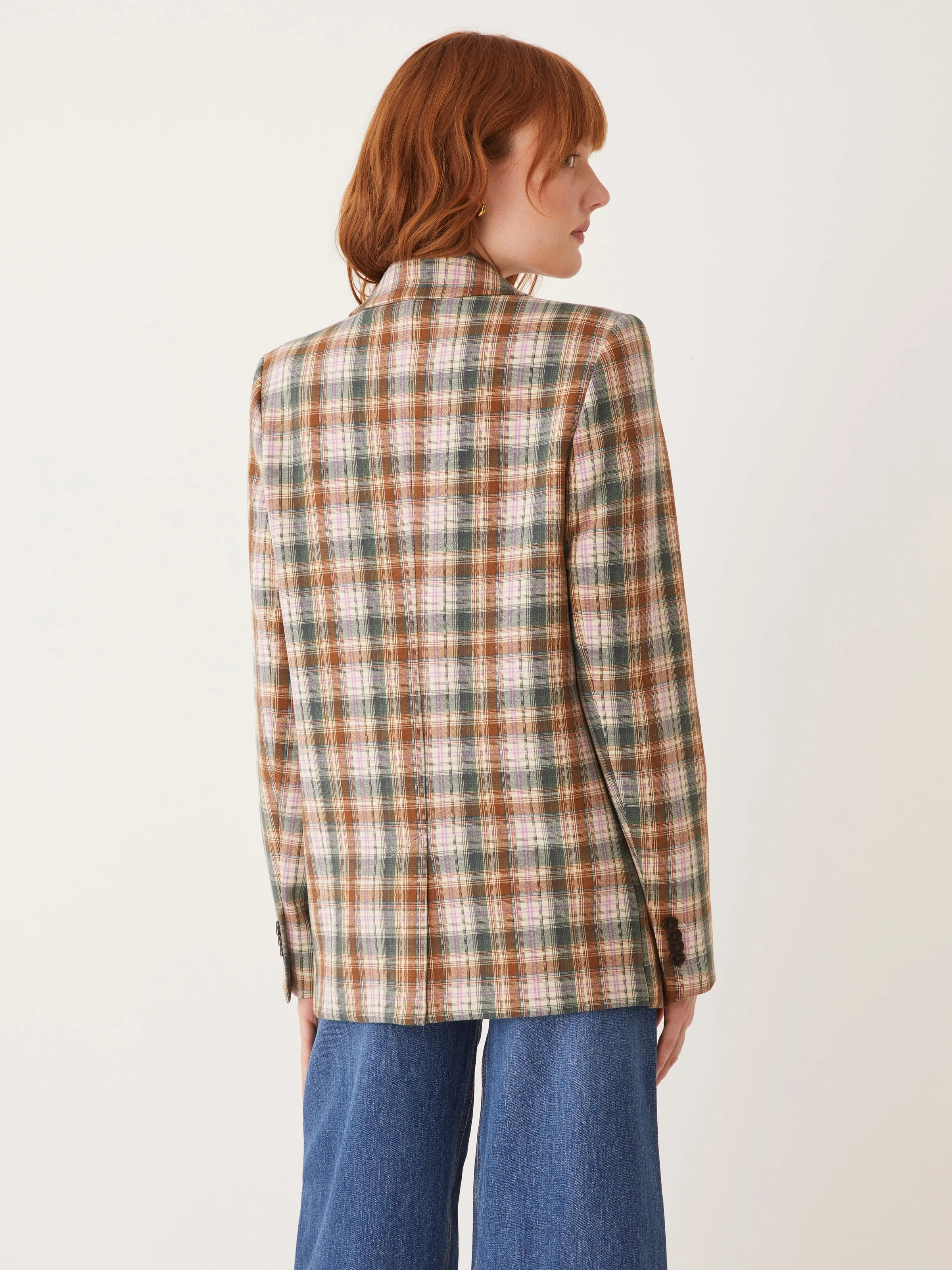 The Plaid Blazer in Smoked Green