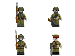 WWII - Russian - 4 Man Squad - Mil-Blox